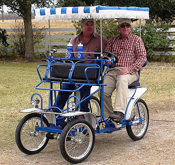 2 seater pedal car